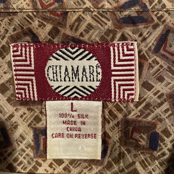 100%SILK SHORT SLEEVE SHIRT FROM CHIANARE - Picture 2 of 9